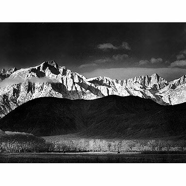 Ansel Adams: Winter Sunrise, the Sierra Nevada, from Lone Pine, California 1944