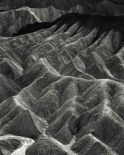 Ansel Adams: zabriskie point, death valley, california, 1942