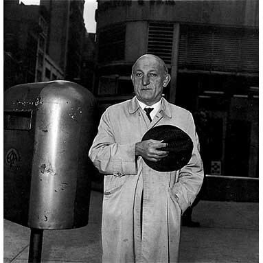 Diane Arbus: Man at a parade on Fifth Avenue, N.Y.C. 1969