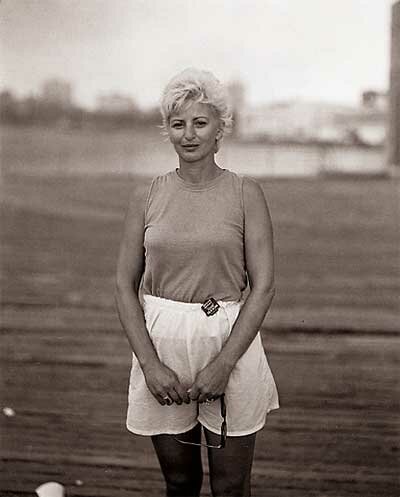 Judith_Joy_Ross: Blond Woman at Asbury Park. 1990