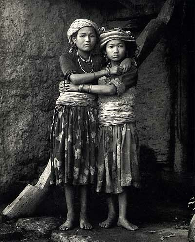 Kevin Bubriski: Tamang Girlfriends,Yarsa Village, Nuwakot, Nepal,1984