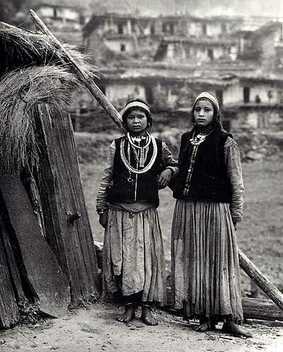 Kevin Bubriski: Chetri Girls, Ripa Village, Humla, Nepal, 1985