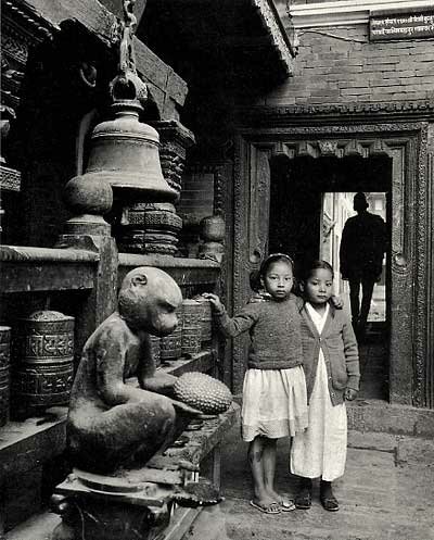 Kevin Bubriski: Kwa Bahal Courtyard, Patan, Nepal, 1987