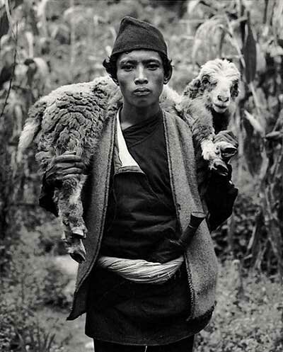 Kevin Bubriski: Tamang Shepard, Doglang Village, Nuwakot, Nepal, 1984