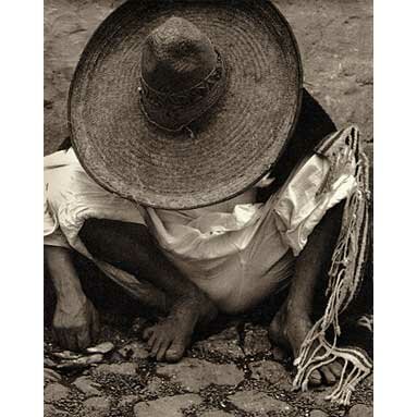 Paul Strand: Man with Sombrero, Mexico, 1933