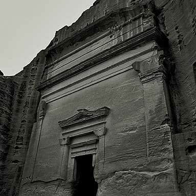 Peter Gasser Photography: Tomb 813, Outer Siq, Petra, jordan, 1998